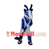 Blue & White Antelope Athlete Mascot Costume