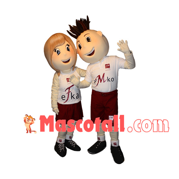 The Active Teenager In Unified Uniform Mascot Costume