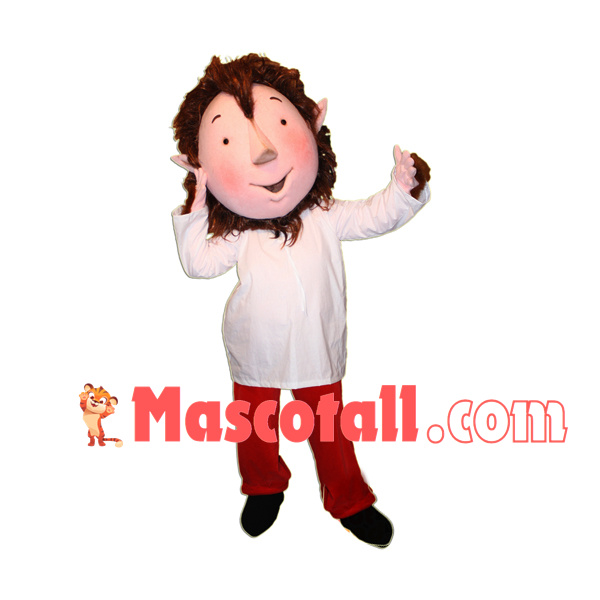 Narcissistic Elf With Thick Hair Mascot Costume