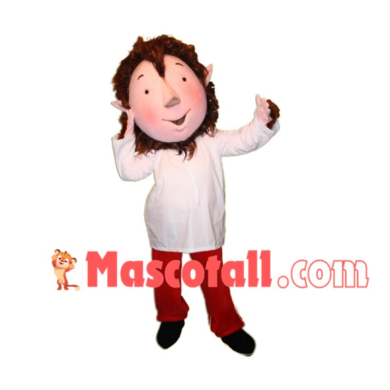 Narcissistic Elf With Thick Hair Mascot Costume