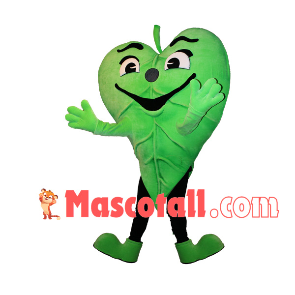 Piece of Patterned Heart-shaped Leaf Mascot Costume