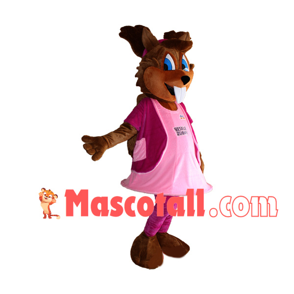 Jolly Squirrel Mascot Costume For Christmas Party