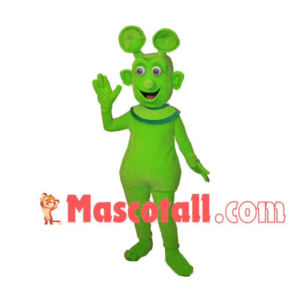 Strange Look Alien With Sucker Ears Mascot Costume