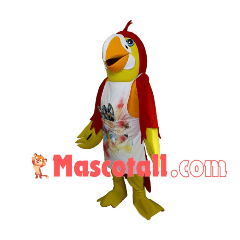 Dirty Ink Painted Teacher Bird Mascot Costume