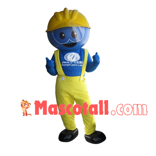 Circuit Engineer Doll With Protective Glasses Mascot Costume