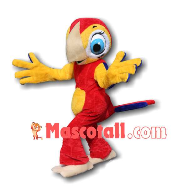Ski Instructor Short-billed Parrot Mascot Costume