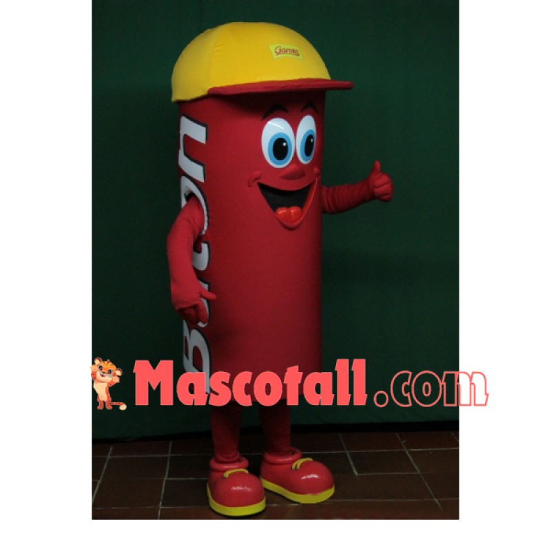 Red Packed Chocolate Bar Mascot Costume
