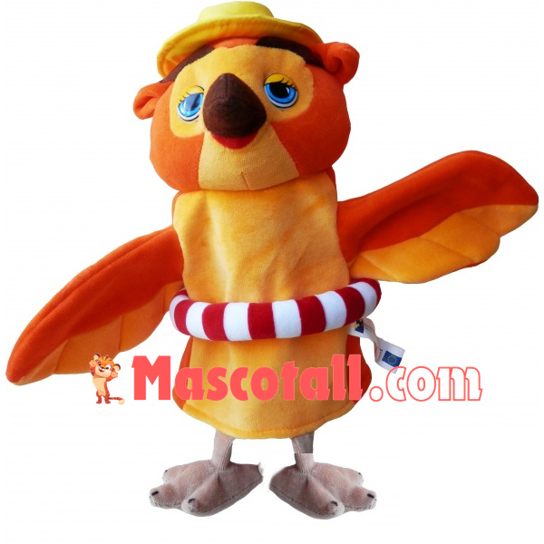 Comfortable Swimming The Yellow Owl Mascot Costume
