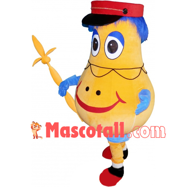Decorative Light Bulb Mascot Costume for Celebration Party