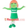 Green Girl Doll of Open Source Software Mascot Costume