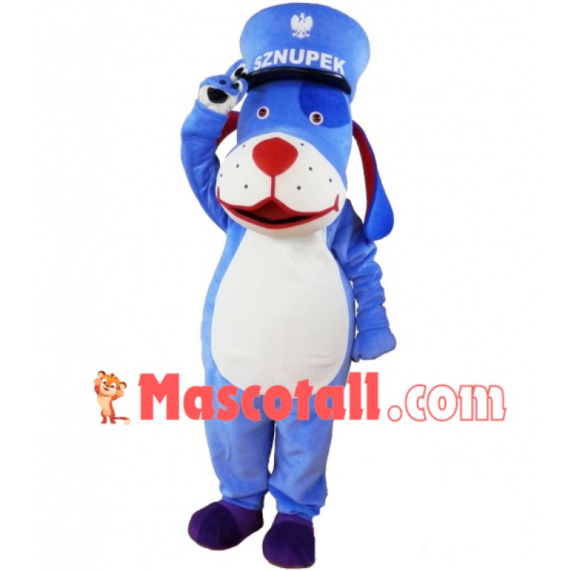 Blue Dog of International Elementary School Mascot Costume