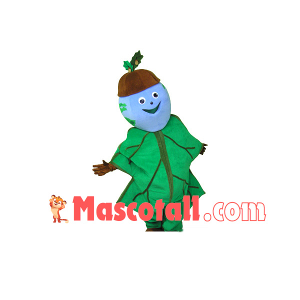 Mulberry Wrapped In Leaves Mascot Costume