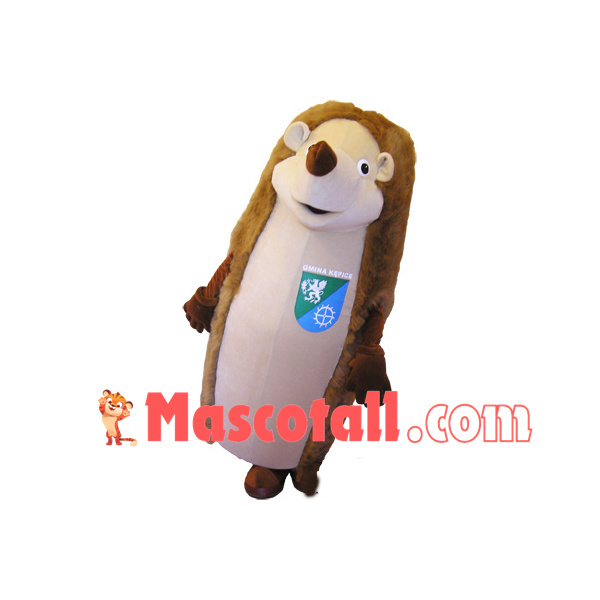 Plush Hedgehog for Community School Mascot Costume