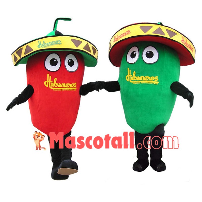 Hot Spicy Habanero Pepper Mascot Costume