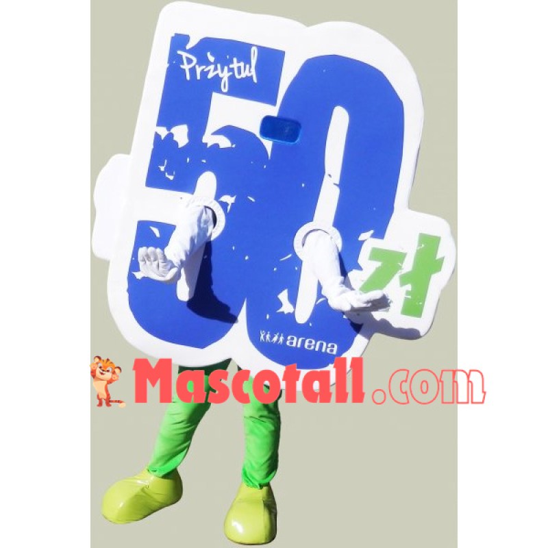 Capacity Sign for Circular Playground Mascot Costume