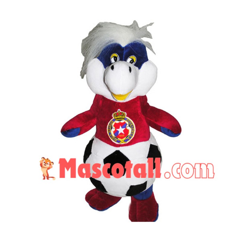 Funny Look The Dragon With Football Body Mascot Costume