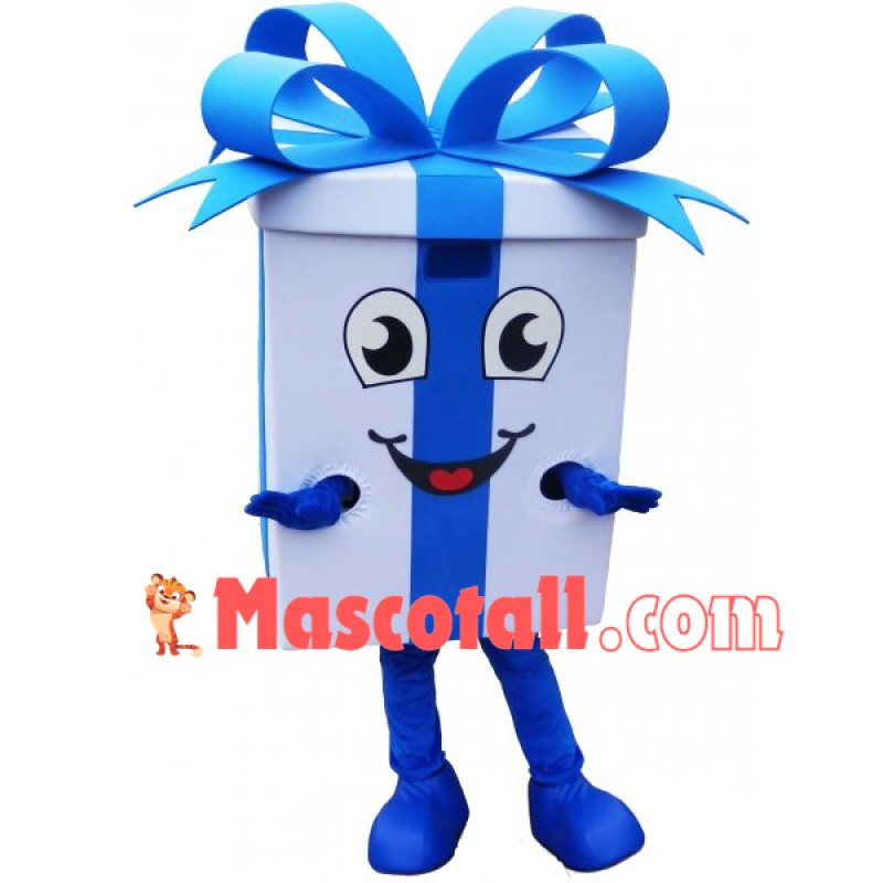 Packed Ribbon Gift Box Mascot Costume
