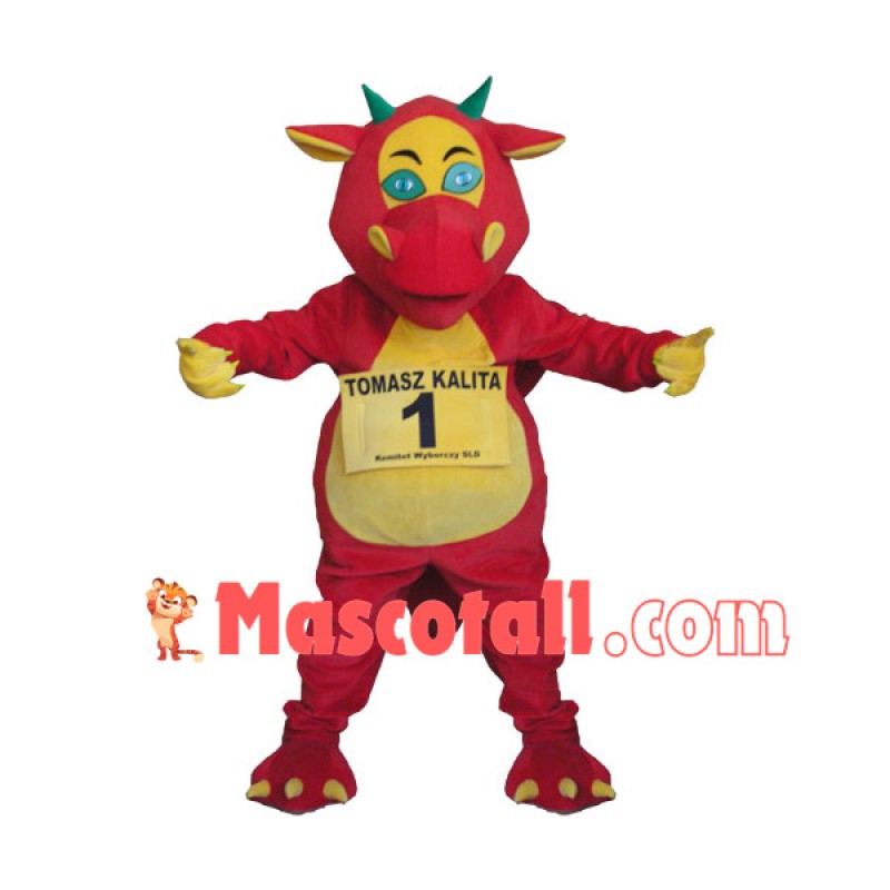 Football Club Member The Sports Dragon Mascot Costume