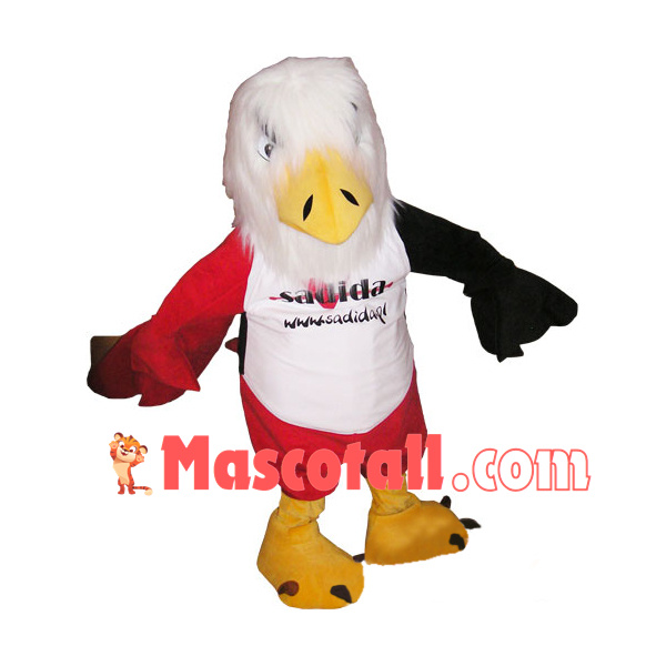 The Fierce Look Color-blocked Eagle Mascot Costume