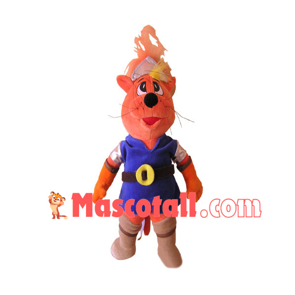 The Orange Tiger General Mascot Costume