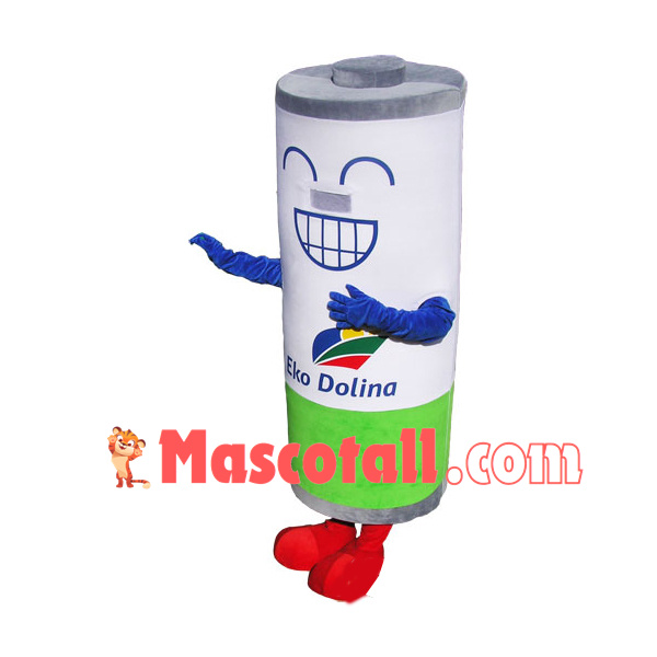 Eco-battery for Waste Disposal Mascot Costume