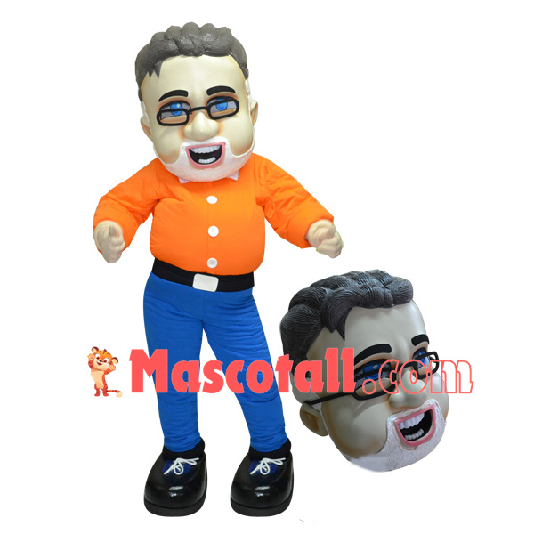 Customized Well-dressed Elite Man Mascot Costume