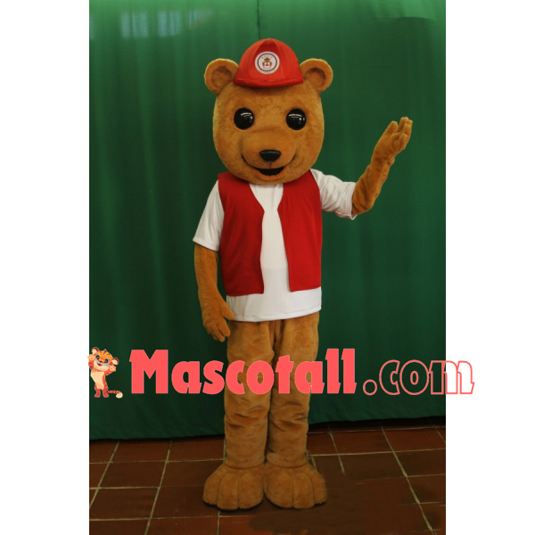 Convenience Store Clerk Bear Mascot Costume