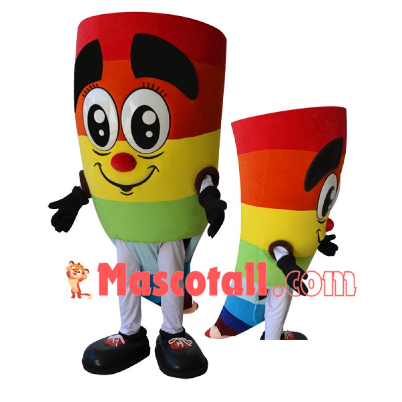 Conch Shaped Colored Pencil Mascot Costume