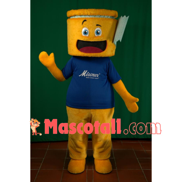 The Sealed Yellow Jar Doll Mascot Costume