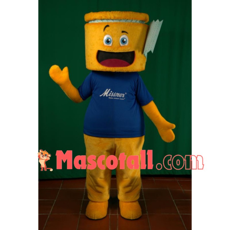 The Sealed Yellow Jar Doll Mascot Costume