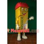 Yellow Packed of Protein Powder Mascot Costume