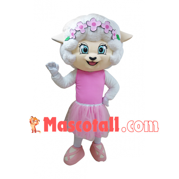The Graceful Ballerina Sheep Mascot Costume