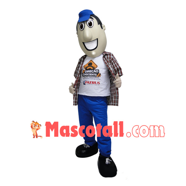 Experienced Driver of Transportation Company Mascot Costume
