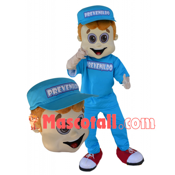 The Outgoing Blonde Boy Mascot Costume
