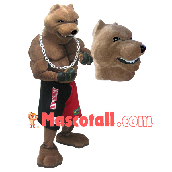Fierce Bear of International Fighting Competition Mascot Costume