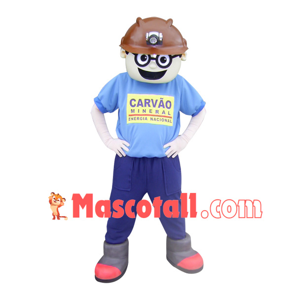 Investigator Wearing Searchlight Mascot Costume