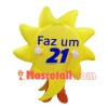 Sun Shaped Inspirational Sign Mascot Costume