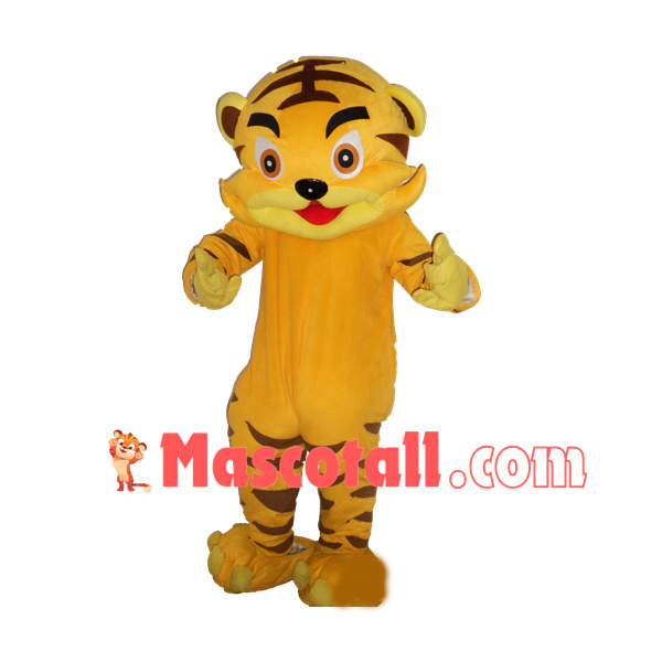 Adult Soft Cartoon Little Tiger Mascot Costume