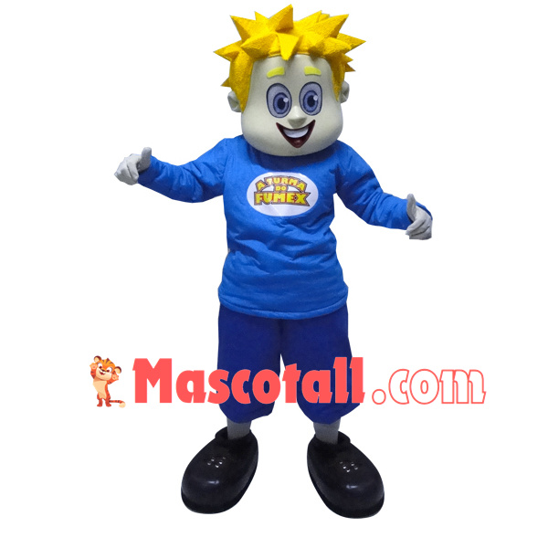 Joyful The Blonde Student Mascot Costume
