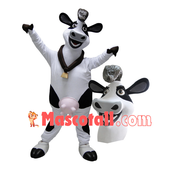 Milk Cow With Reminder Bell Mascot Costume