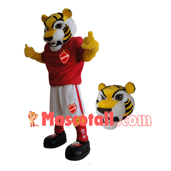 Football Club Member The Muscular Tiger Mascot Costume