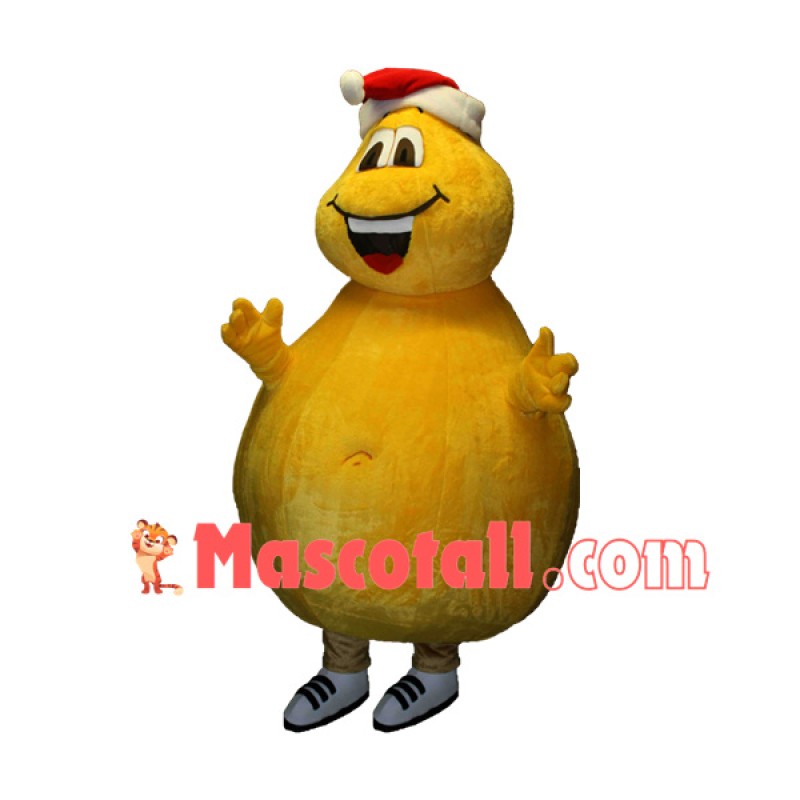 Christmas The Yellow Big Belly Ant Mascot Costume