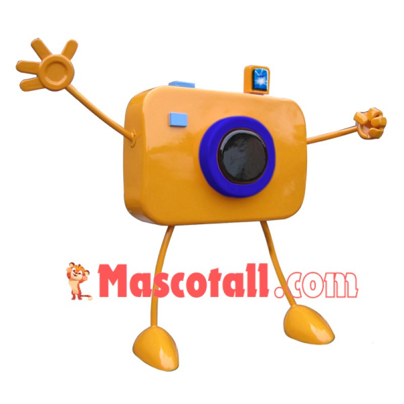 Yellow Camera for Timed Photos Mascot Costume