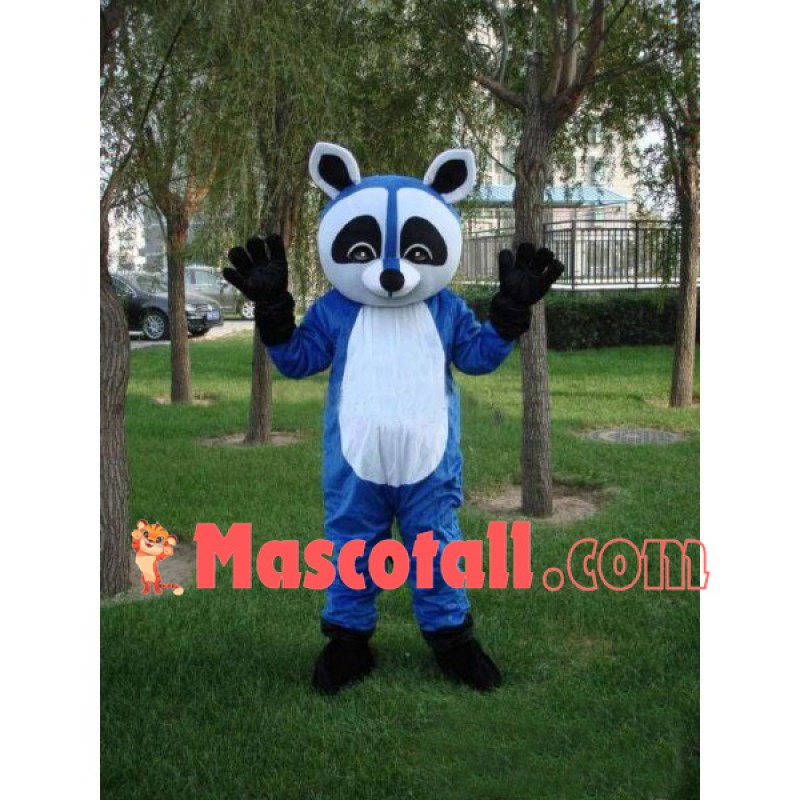 Blue Raccoon Mascot Costume For Event