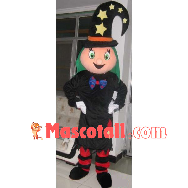 Wizard Boy Mascot Costume for Halloween Party
