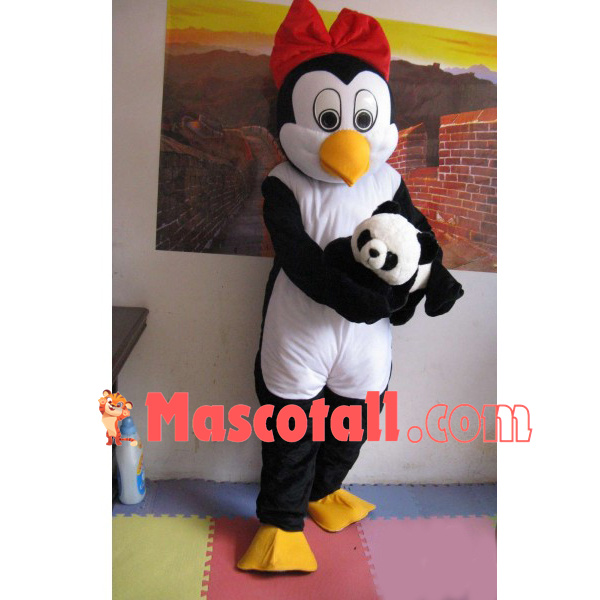Penguin Sister Taking Care of Baby Mascot Costume