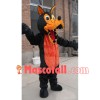 Adult Sharp Teeth Black Wolf Mascot Costume