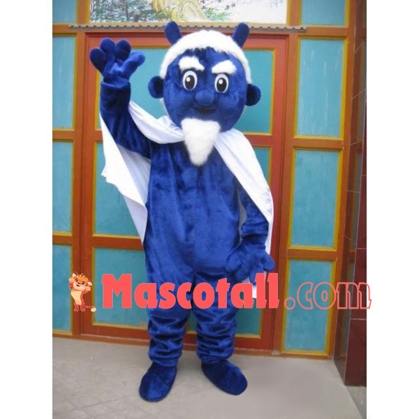 The Leader Elf With White Beard Mascot Costume