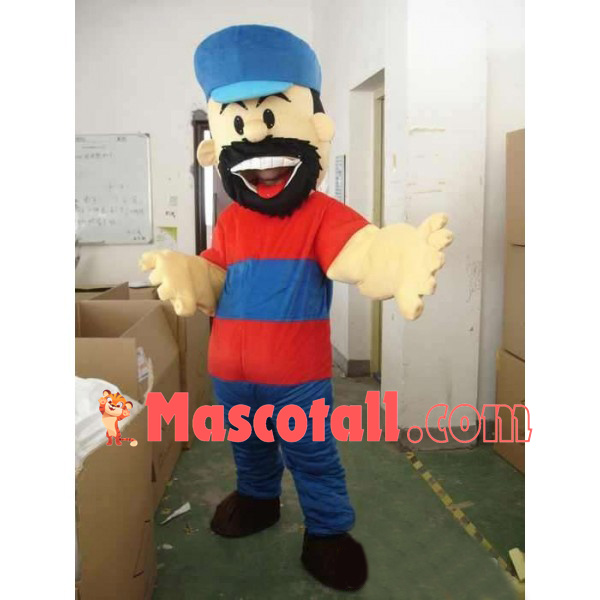The Rough Bearded Captain Mascot Costume