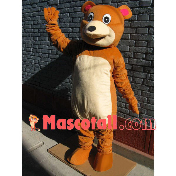Adult Size Kind Bear Mascot Costume